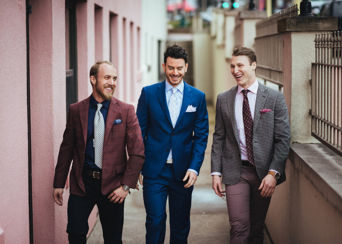 Introducing men's jersey suits